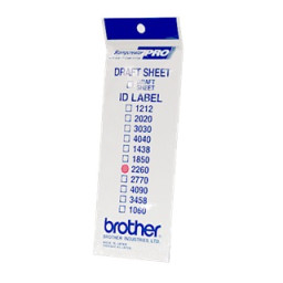 (12) BROTHER etiquetas identificación 22x60mm máquina de sellos (1 bolsa x 12 hojas)