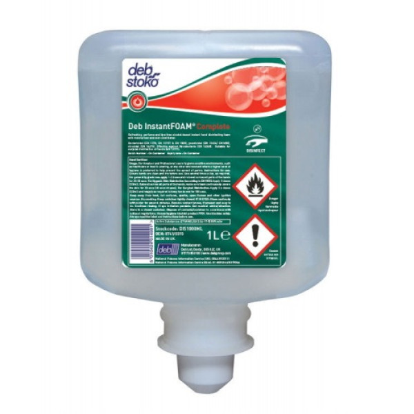 Desinfectante de manos DEB InstantFOAM cart.1L cartucho de 1L para dispensador, virucida