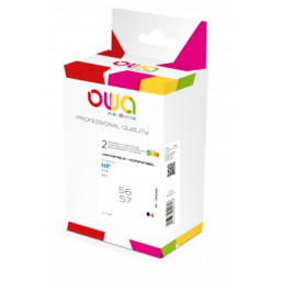 Ct. reman. OWA: HP 56 negro + 57 color pack 2 (comp.C6656AE + C6657AE)