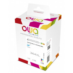 Ct. reman. OWA: HP 364XL negro + 3-colores pack 4 (comp.CN684EE + CB323EE/CB324EE/CB325EE)