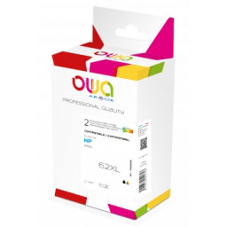 Ct. reman. OWA: HP 62XL negro + 62XL color pack 2 (comp.C2P05AE + C2P07AE)