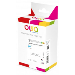 Ct. reman. OWA: HP 302XL negro + 302XL color pack 2 (comp.F6U67AE + F6U68EE)