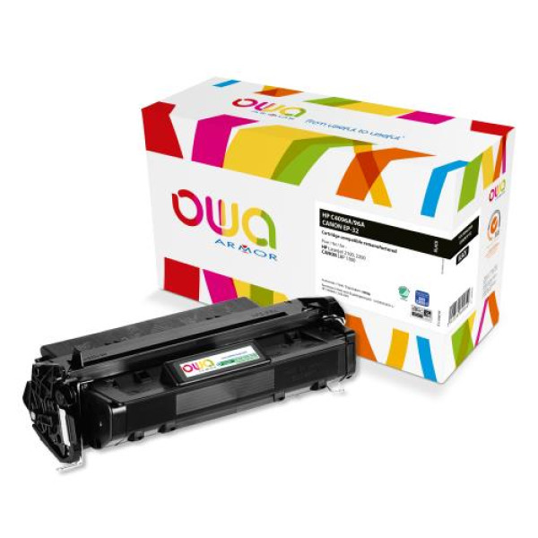 Toner reman OWA: HP Lj 2100 2200 CANON LBP1000 5.000p. Std C4096A / 96A / EP-32