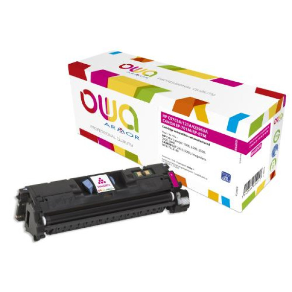 Toner reman OWA: HP Color Lj 1500 2500 2820 2840 4.000p. Std C9703A / 121A magenta