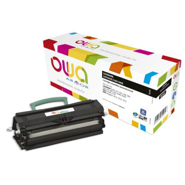 Toner reman OWA: LEXMARK E230 E232 E330 332 X342 6.000p. HC 12A8405 / 34016HE / X340H11G