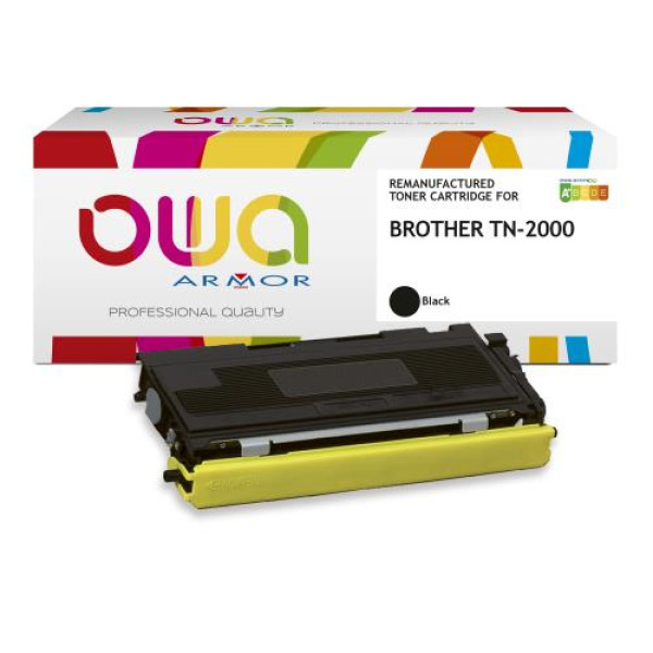 Toner reman OWA: BROTHER HL2030 DCP7010 MFC7225 2.500p. Std TN2000