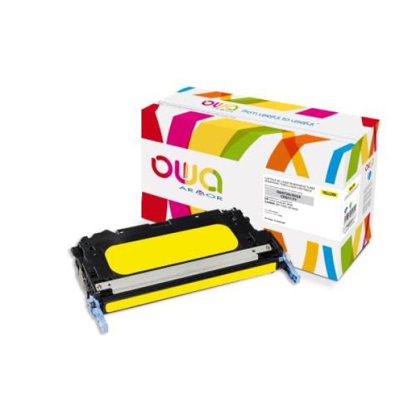 Toner reman OWA: HP Color Lj 3600 CANON LBP 5400 4.000p. Std Q6472A / 502A amarilllo