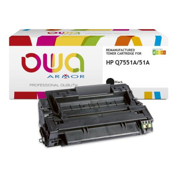 Toner reman OWA: HP Lj P3005 M3027 3035 6.500p. Std Q7551A  / 51A