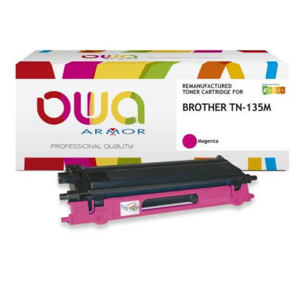 Toner reman OWA: BROTHER HL4050 HL4070 magenta 4.000p. HC TN135M magenta