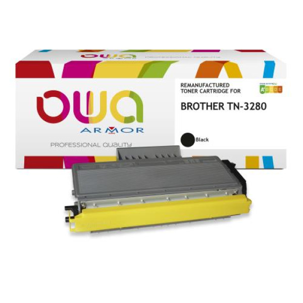 Toner reman OWA: BROTHER HL5340 HL5350 HL5370 8.000p. HC TN3280 / TN-3280