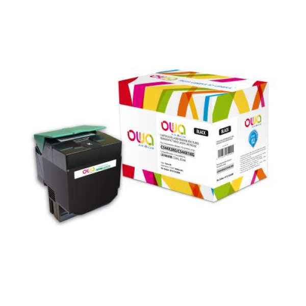 Toner reman OWA: LEXMARK C544 X544 6.000p. HC C544X1KG negro