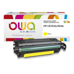 Toner reman OWA: HP Color Lj CP3525 CANON LBP7750 7.000p. Std CE252A / 504A amarillo