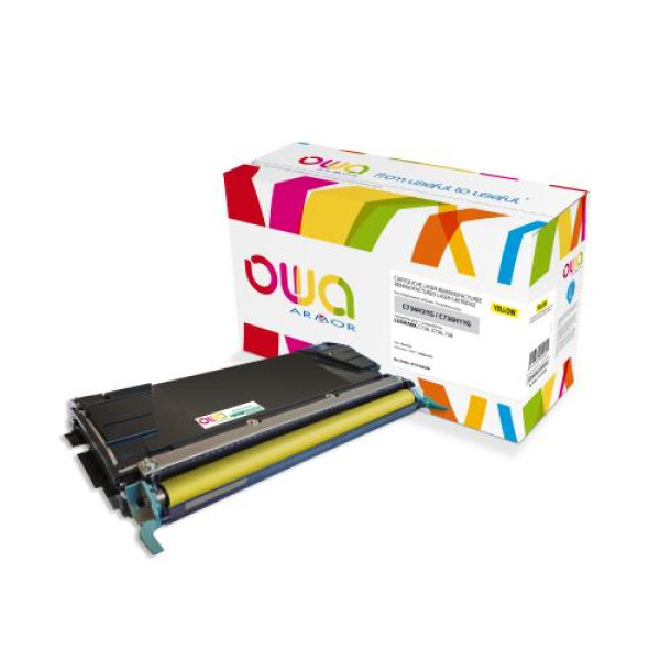 Toner reman OWA: LEXMARK C736 X736 738 10.000p. HC C736H1YG amarillo