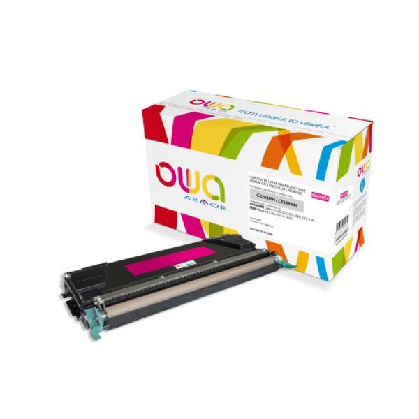 Toner reman OWA: LEXMARK C520 C522 C524 C530 C532 5.000p. HC C5240MH magenta