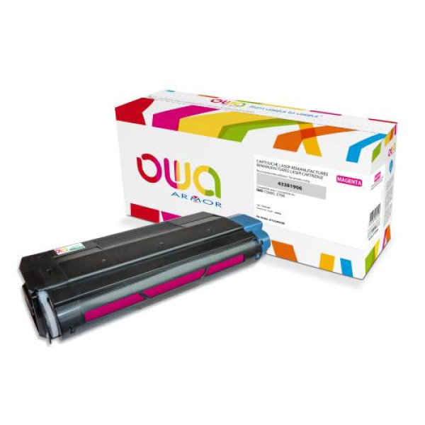 Toner reman OWA: OKI C5600 C5700 2.000p. Std 43381906 magenta