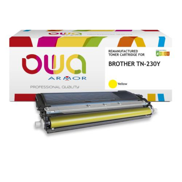 Toner reman OWA: BROTHER HL3040 DCP9010 MFC9120 1.400p. Std TN230Y