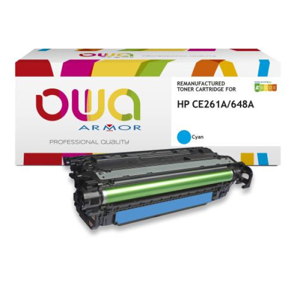 Toner reman OWA: HP Color Lj CP4025 4520 4525 11.000p. Std CE261A / 648A negro