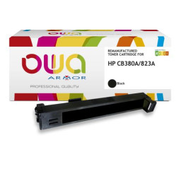 Toner reman OWA: HP Color Lj CP6015 16.500p. Std CB380A / 823A negro