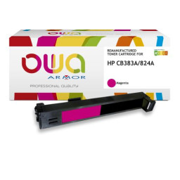 Toner reman OWA: HP Color Lj CP6015 CM6030 CM6040 21.000p. Std CB383A / 824A magenta