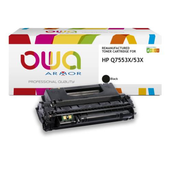 Toner reman OWA: HP Lj P2014 2015 M2727 10.000p. Jumbo Q7553X / 53X (+capacidad)