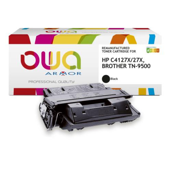 Toner reman OWA: HP Lj 4000 4050 BROTHER HL 2460 15.000p. Jumbo C4127X / 27X / TN9500 (+capacidad)