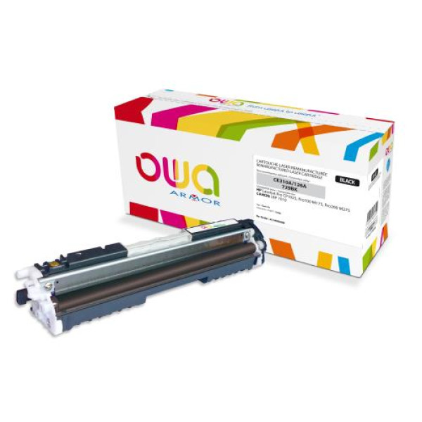 Toner reman OWA: HP Lj Pro CP1025 Pro M175 M200 1.200p. Std CE310A / 126A