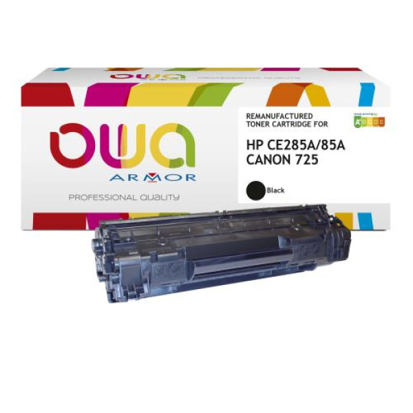 Toner reman OWA: HP Lj P1002 1102 M1130 1132 1210 3.200p. Jumbo CE285A / 85A / EP-725 (+capacidad)