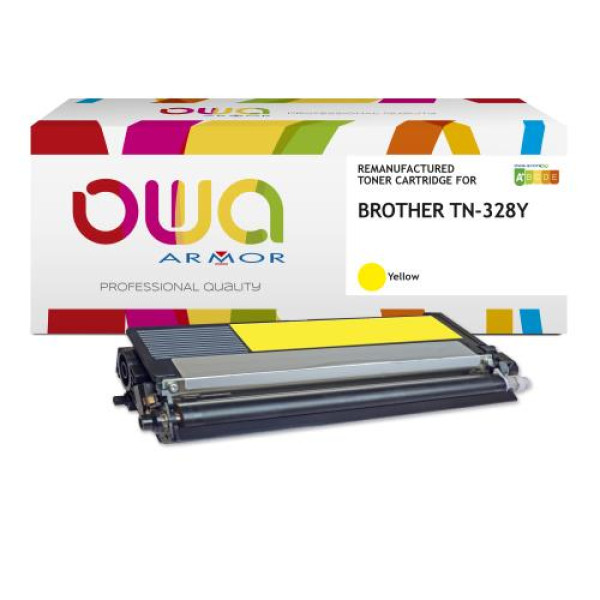 Toner reman OWA: BROTHER HL4150 MFC9460 amarillo 6.000p. HC TN328Y amarillo