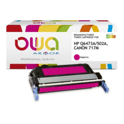 Toner reman OWA: HP Color Lj 3600 CP3505 MF8450 8.000p. Jumbo Q6473A / 502A / EP-717 magenta (+cap