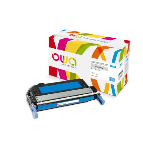 Toner reman OWA: HP Color Lj 4700 15.000p. Jumbo Q5951A / 643A cyan (+capacidad)