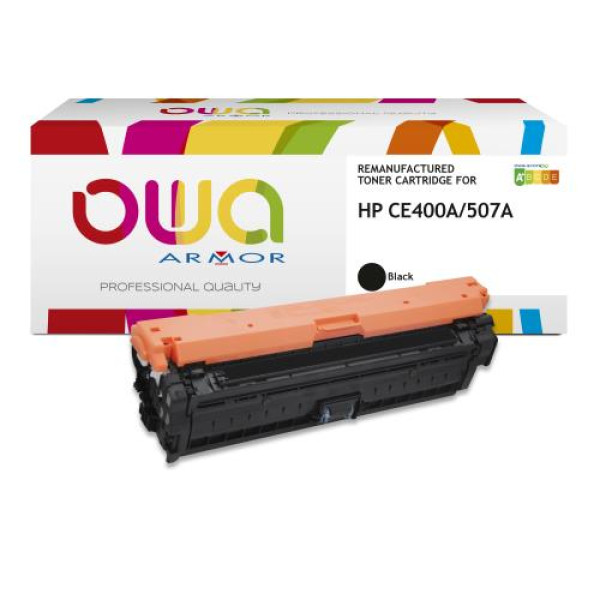 Toner reman OWA: HP Color Lj Ent CP5520 5525 13.500p. Std CE270A / 650A negro