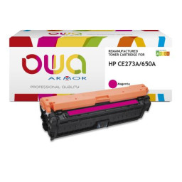 Toner reman OWA: HP Color Lj Ent CP5520 5525 15.000p. Std CE273A / 650A magenta