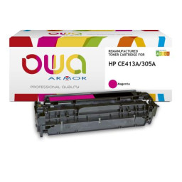 Toner reman OWA: HP Color Lj Pro M351 M375 M451 2.600p. Std CE413A / 305A magenta
