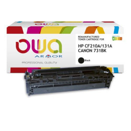 Toner reman OWA: HP Color Lj Pro M251 M276 1.600p. Std CF210A / 131A negro