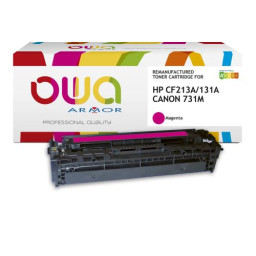 Toner reman OWA: HP Color Lj Pro M251 M276 1.800p. Std CF213A / 131A magenta