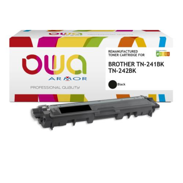 Toner reman OWA: BROTHER HL3140 MFC9140 DCP9015 2.500p. Std TN241BK