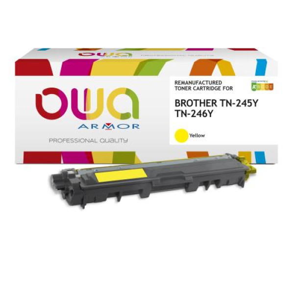 Toner reman OWA: BROTHER HL3140 MFC9140 DCP9015 2.200p. HC TN245Y