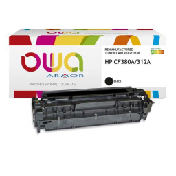 Toner reman OWA: HP Color Lj Pro M476 2.400p. Std CF380A / 312A negro
