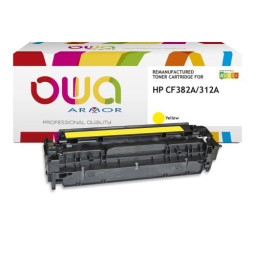 Toner reman OWA: HP Color Lj Pro M476 2.700p. Std CF382A / 312A amarillo
