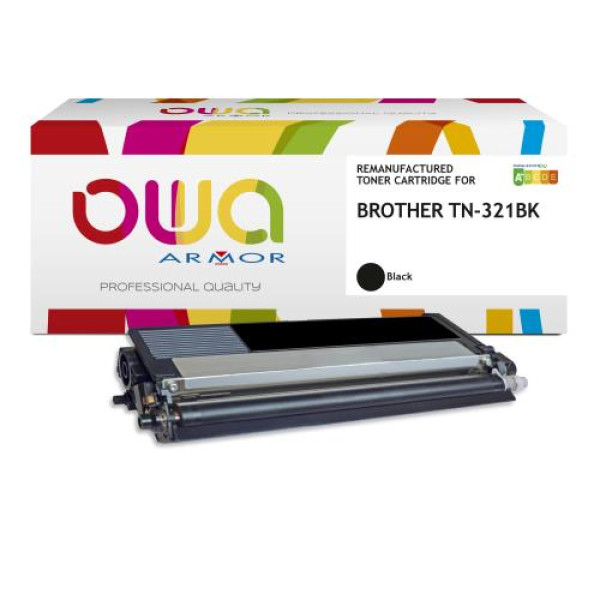 Toner reman OWA: BROTHER HLL8250 DCPL8450 MFCL8650 2.500p. Std TN321BK negro