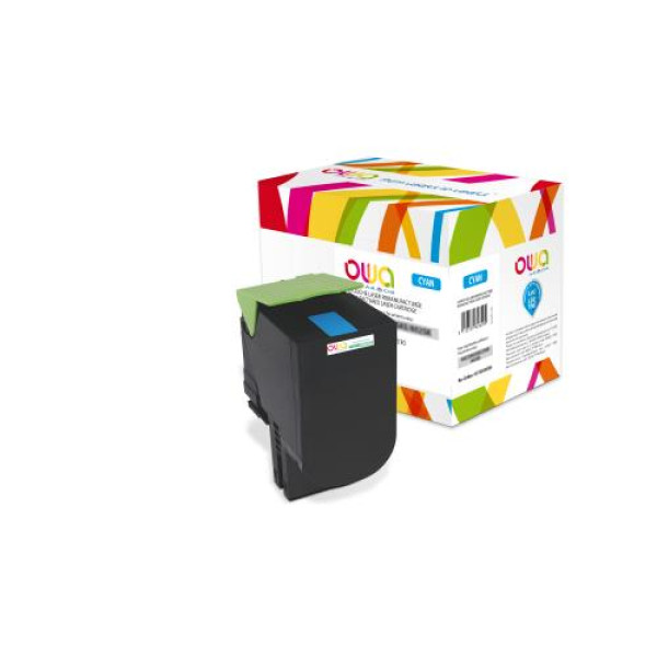 Toner reman OWA: LEXMARK CX410 CX510 3.000p. HC 80C2HC0 / 802CK cyan