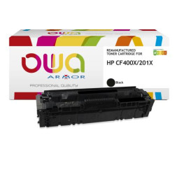 Toner reman OWA: HP Color Lj Pro M252 M274 M277 2.800p. HC CF400X / 201X negro