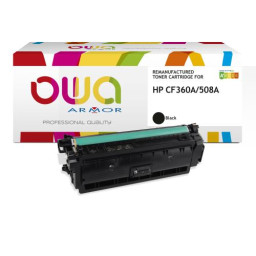 Toner reman OWA: HP Color Lj Ent M552 M553 M577 6.000p. Std CF360A / 508A negro