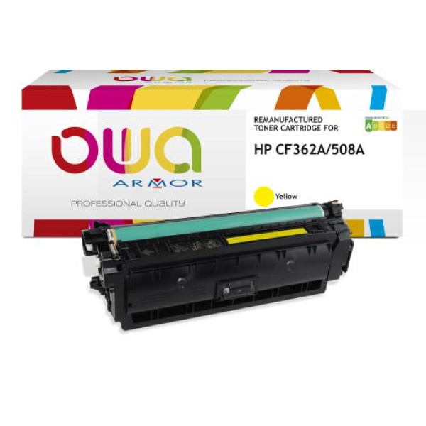 Toner reman OWA: HP Color Lj Ent M552 M553 M577 5.000p. Std CF362A / 508A amarillo