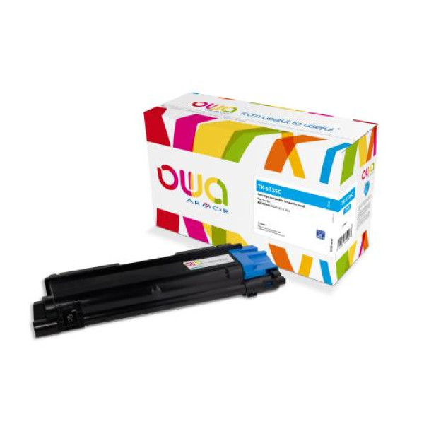 Toner reman OWA: KYOCERA TASKalfa 265ci 266ci 5.000p. Std TK5135C / TK5135C