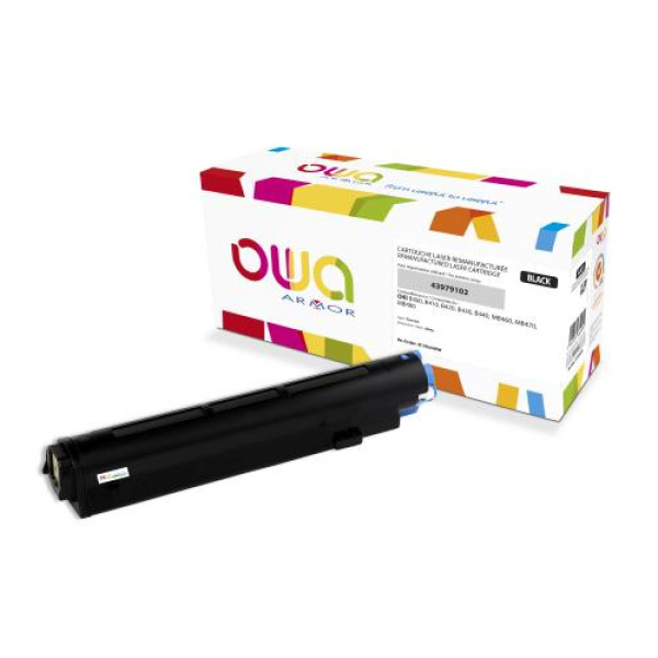 Toner reman OWA: OKI B410 B420 B430 MB460 MB470 3.500p. Std 43979102