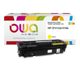 Toner reman OWA: HP Color Lj Pro M377 M452 M477 2.300p. Std CF412A / 410A amarillo