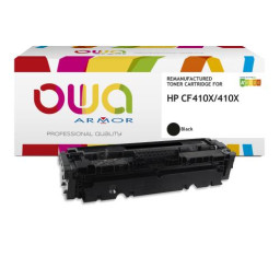 Toner reman OWA: HP Color Lj Pro M377 M452 M477 6.500p. HC CF410X / 410X negro