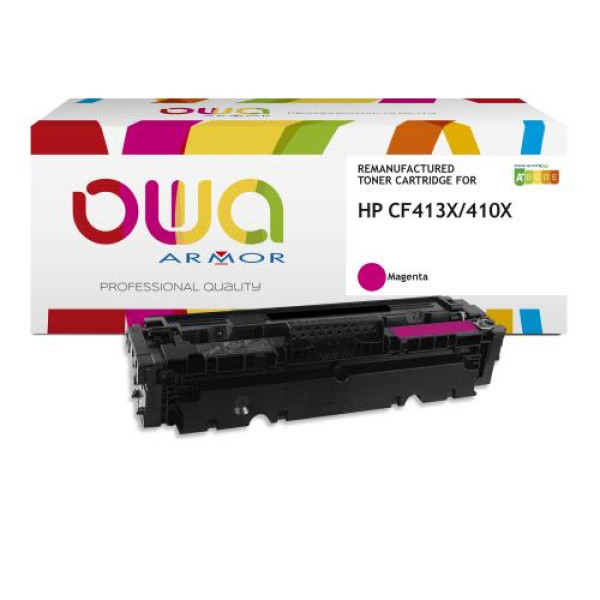 Toner reman OWA: HP Color Lj Pro M377 M452 M477 5.000p. HC CF413X / 410X magenta