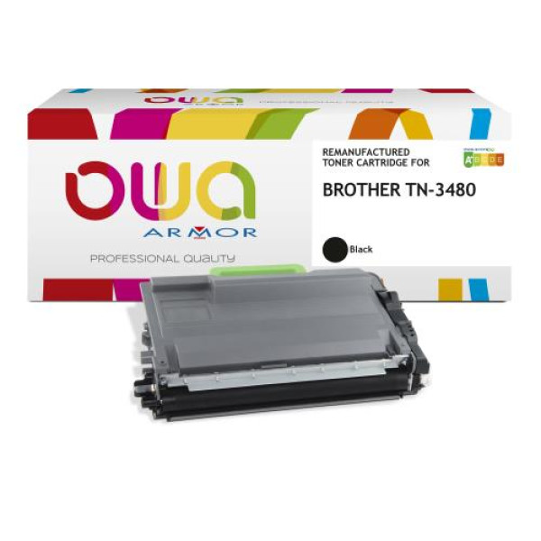 Toner reman OWA: BROTHER HLL5000 HLL6250 DCPL5500 8.000p. Std TN3480 / TN-3480